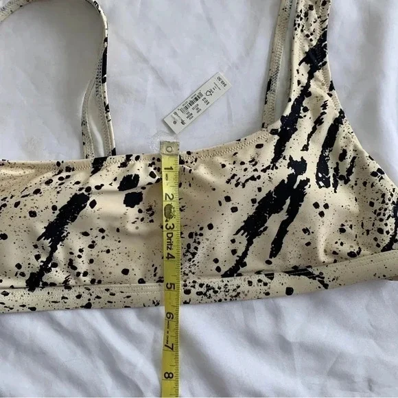 Madewell Second Wave Balconette Bikini Top Swimsuit Speckled Tiger 2XL XXL New! - Picture 14 of 14